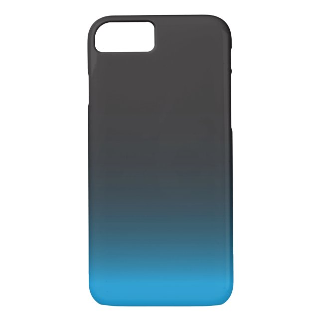 Simple Black and Blue iPhone 7 Case (Back)