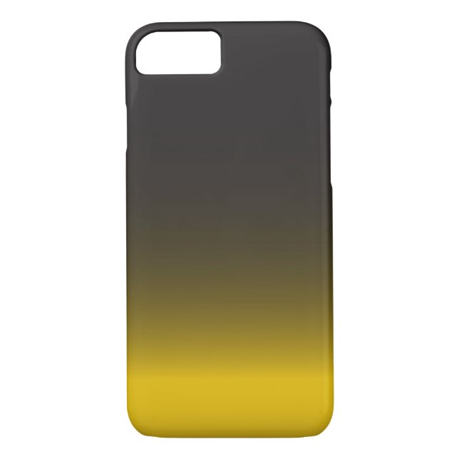 Simple Black and Gold iPhone 7 Case (Back)