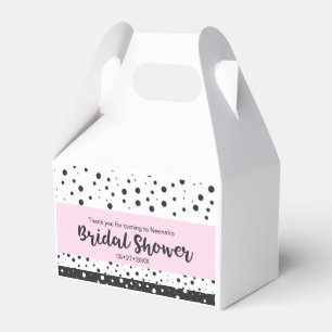 Simple Black and White, Bridal Shower Favour Box