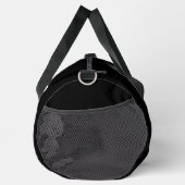 Simple Black and White Child's Name Dad Text Duffle Bag (Right)