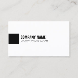 Simple black and white geometric design business card