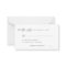 Simple black and white kindly replay wedding RSVP