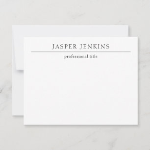 Simple Black and White Minimal Modern Card