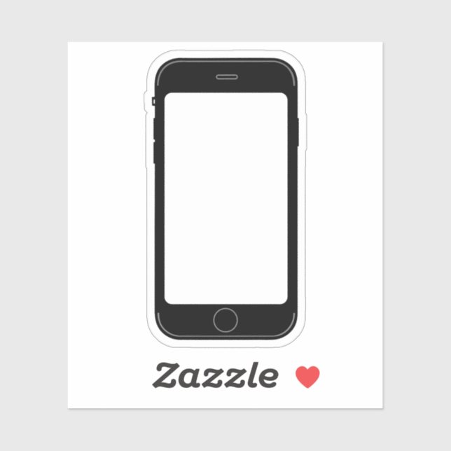 Simple Black and White Mobile Phone Template (Sheet)
