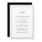 Simple Black and White Monogram Elegant Wedding