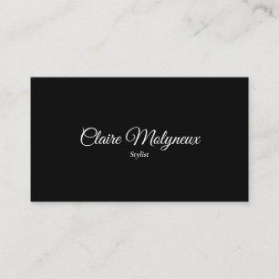 Simple Black and White Professional Business Card