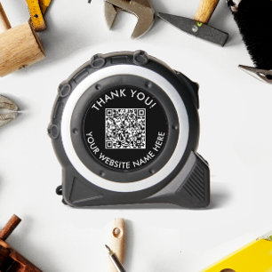 Simple Black And White QR Code Business Website 1