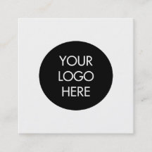 Simple Black and White Social Media Business Card