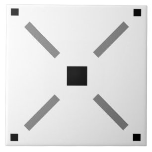 Simple black and white squares tile