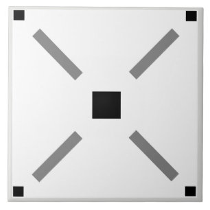 Simple black and white squares tile