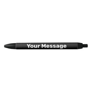 Simple Black and White Text Name Template Ink Pen