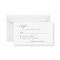 Simple black and white wedding RSVP