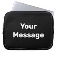 Simple Black and White Your Message Template