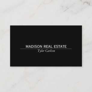 Simple (black) business card