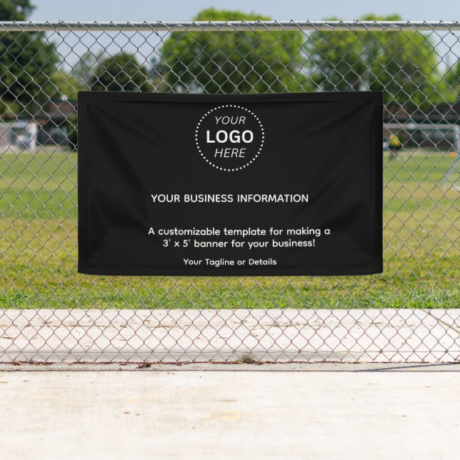 Simple Black Business Event Logo Text Banner (Insitu)