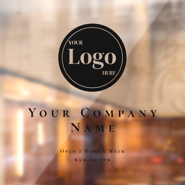 Simple black Business Logo Opening Hours (Sheet 2)