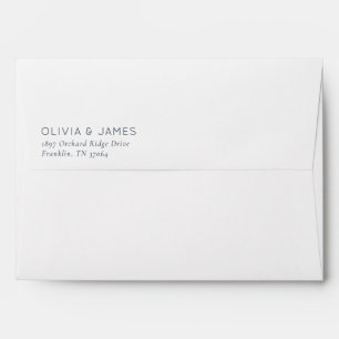Simple Black Calligraphy Envelope