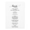 Simple Black Calligraphy Wedding Menu