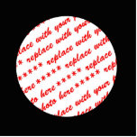 Simple Black  Circle Photo Frame Template Standing Photo Sculpture<br><div class="desc">Customise this product by replacing the existing image with one of your own! A family member, friends, pets, class mates, or business photos can be added to this item! Resize the image to be larger, smaller, tiled or tilted... ..you can add text, too! These options are available on most products....</div>