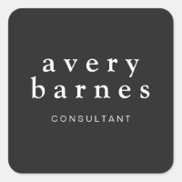 Simple Black Creative Professional Modern