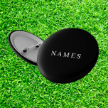 Simple Black Custom Add Your Name Elegant 6 Cm Round Badge<br><div class="desc">Simple Black Custom Add Your Name Elegant Design for Anyone.</div>