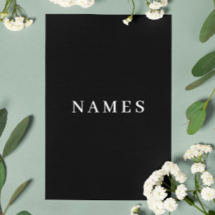 Simple Black Custom Add Your Name Elegant Custom Letterhead