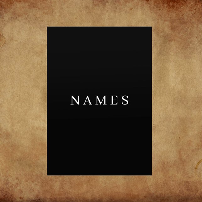 Simple Black Custom Add Your Name Elegant Flyer (Creator Uploaded)