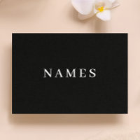 Simple Black Custom Add Your Name Elegant