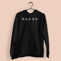 Simple Black Custom Add Your Name Elegant