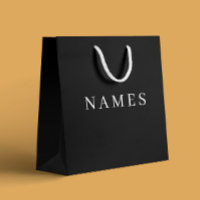 Simple Black Custom Add Your Name Elegant