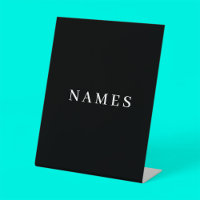 Simple Black Custom Add Your Name Elegant