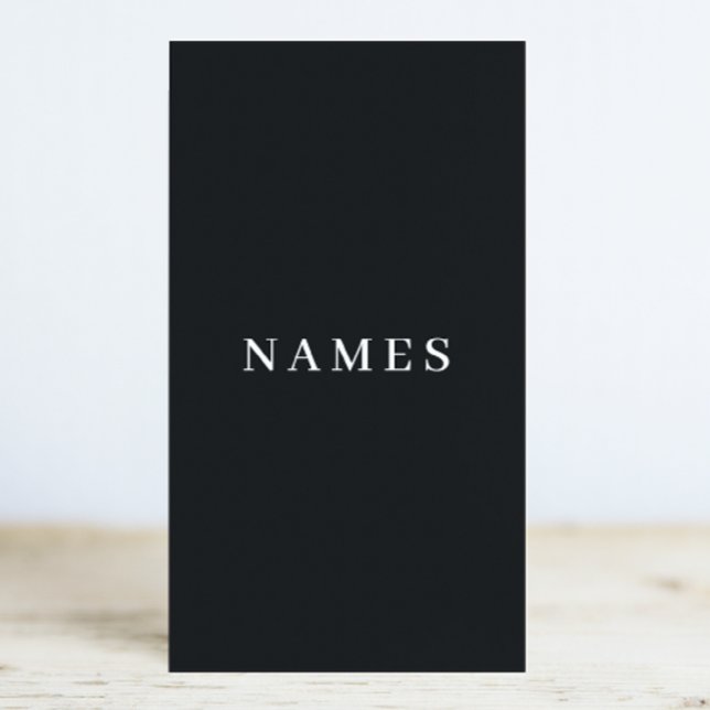 Simple Black Custom Add Your Name Elegant Stationery (Creator Uploaded)
