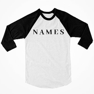 Simple Black Custom Add Your Name Elegant T-Shirt