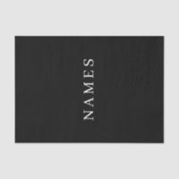 Simple Black Custom Add Your Name Elegant