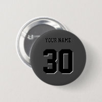 Simple Black Custom Number and Name