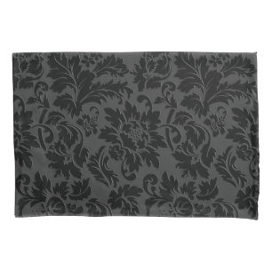 Simple Black Damask Pattern Pillowcase