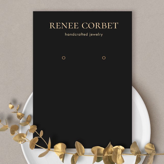 Simple Black Earring Display Card (Creator Uploaded)