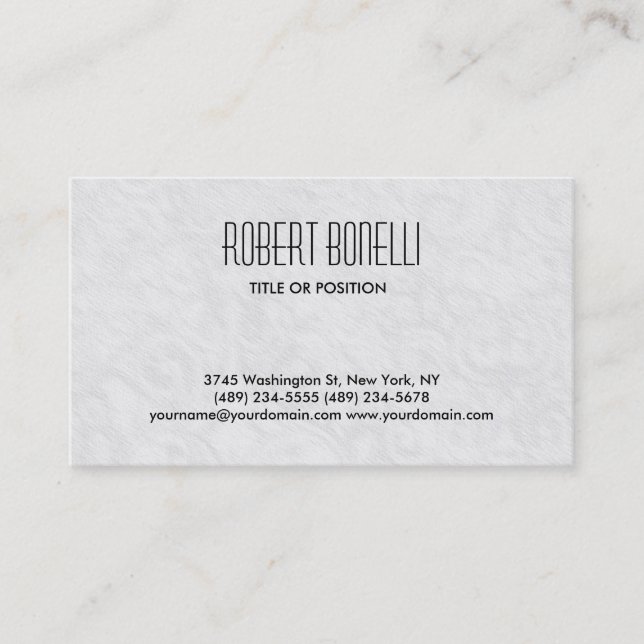 Simple Black Grey Pattern Background Business Card (Front)