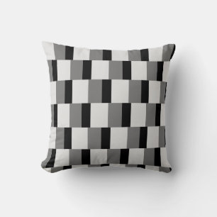 Simple Black & Grey Pattern Cushion