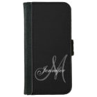 SIMPLE, BLACK, GREY YOUR MONOGRAM YOUR NAME