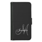 SIMPLE, BLACK, GREY YOUR MONOGRAM YOUR NAME