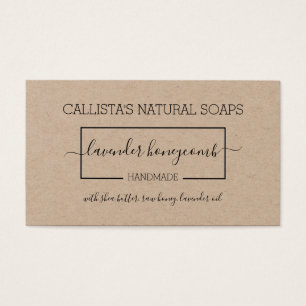 Simple Black Kraft Soap Packaging Product Label