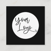 Simple Black on White Add Your Custom Logo