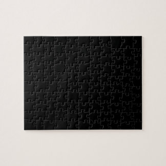 Simple Black Solid Colour Jigsaw Puzzle