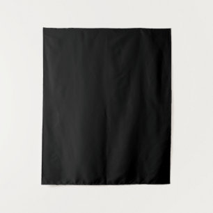 Simple Black Solid Colour Tapestry