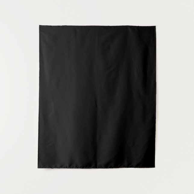Simple Black Solid Colour Tapestry (Front)