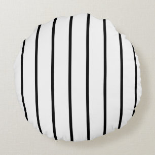 Simple Black Striped Abstract Pillow