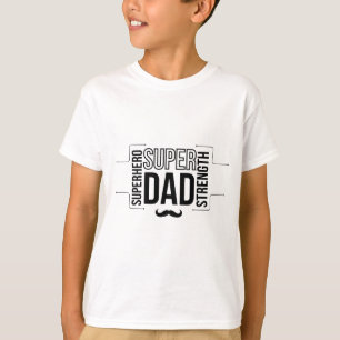 Simple Black Super Dad Kid's T-Shirt