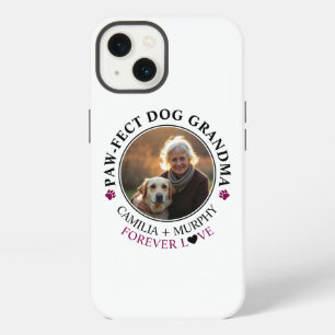 Simple Black Text Funny Dog Grandma Photo iPhone 13 Case