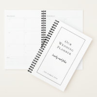 Simple Black typography and border Wedding